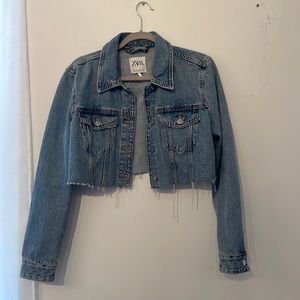 Zara cropped Jean jacket